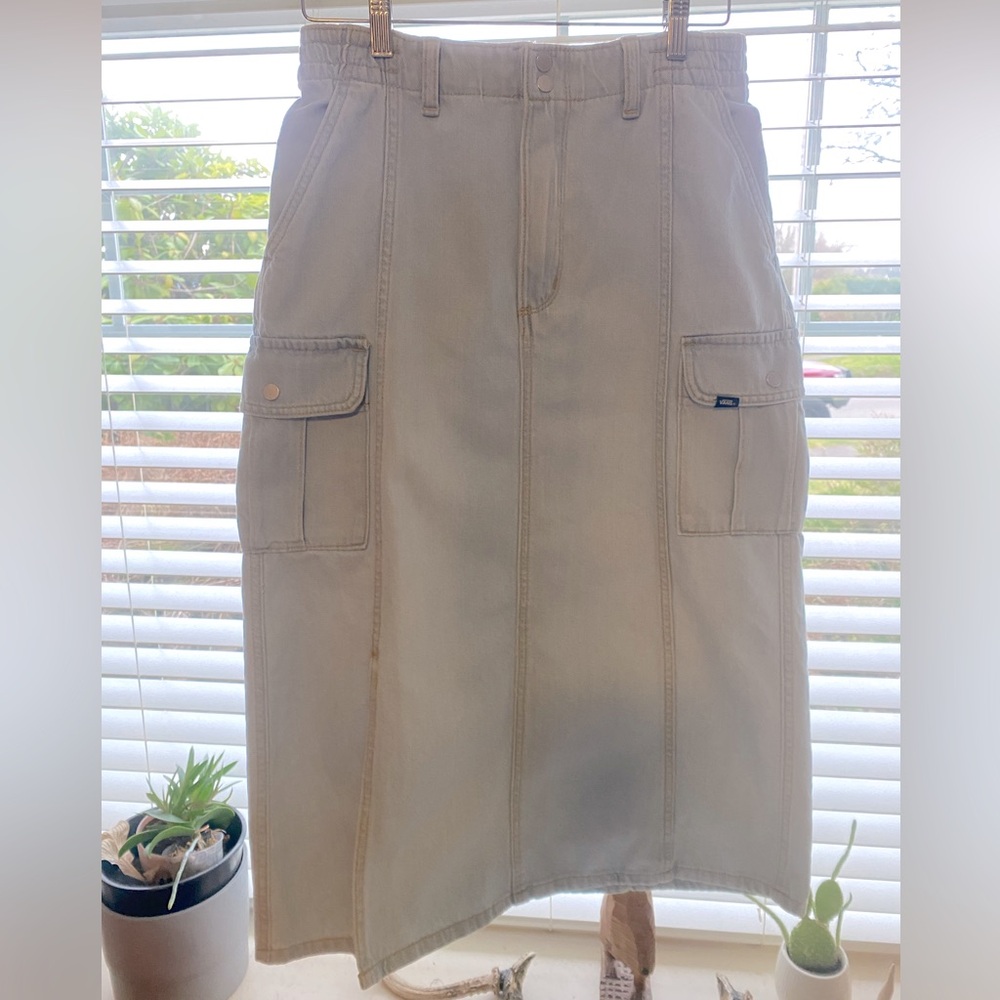 Vans long denim skirt size M